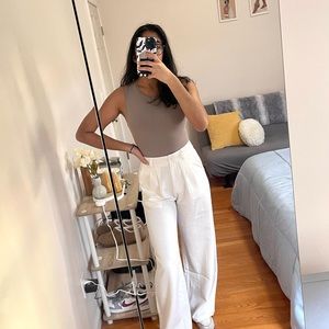 Abercrombie & Fitch Nude Tank Bodysuit Size: S